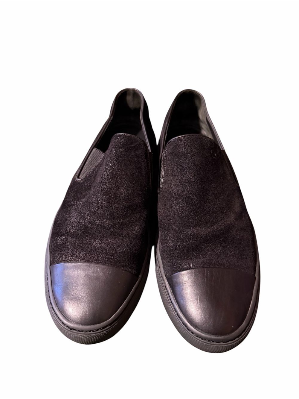Vince Butter soft suede and Leather Slip-On Flats
